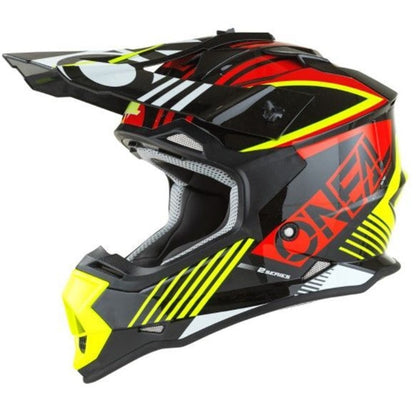 O'Neal 2SRS Youth Helmet Rush RedNeon Yellow side left