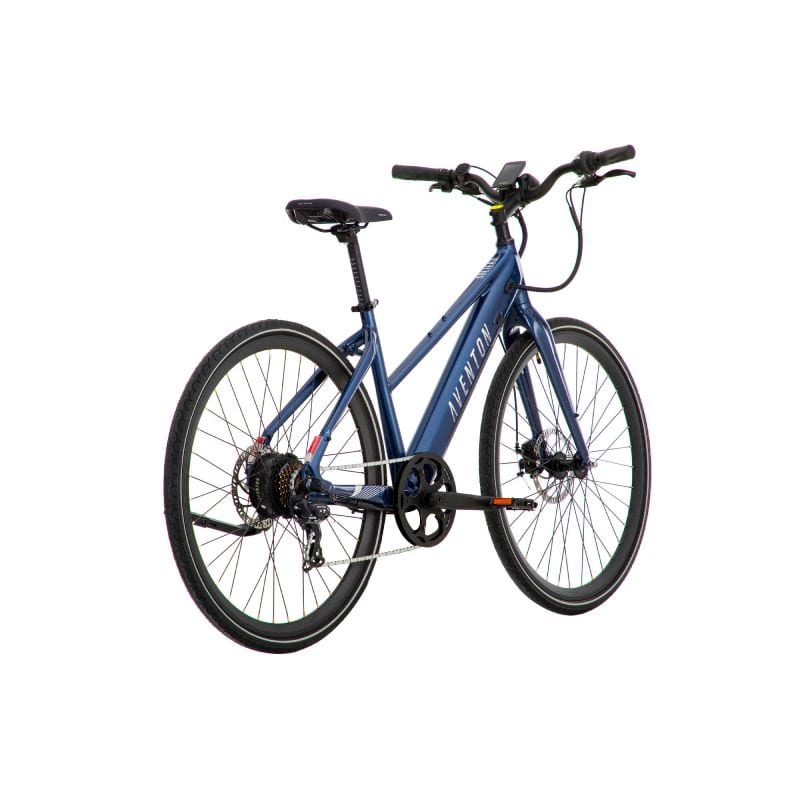 aventon soltera.2 step through electric bike blue back