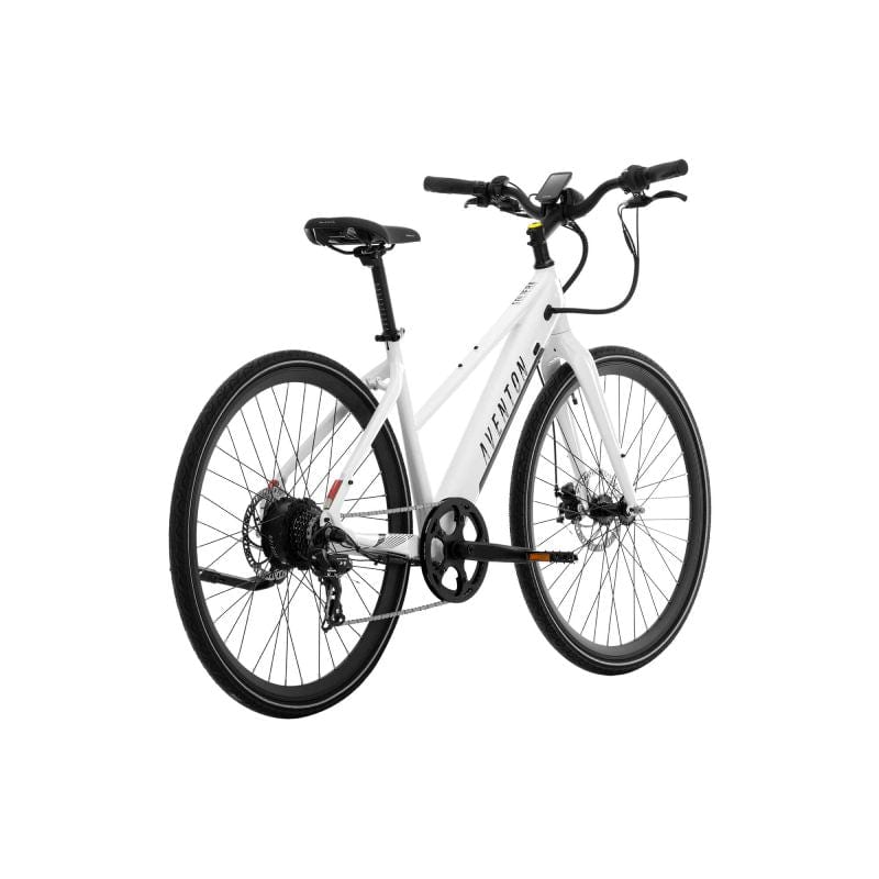 aventon soltera.2 step through electric bike white back