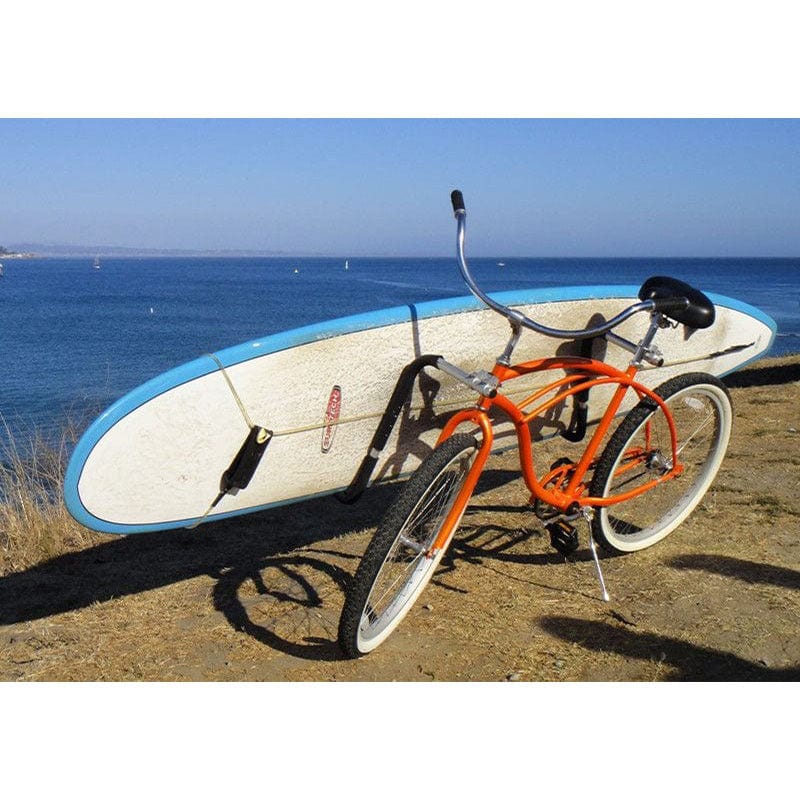 Beach cruiser bike with surf rack best sale