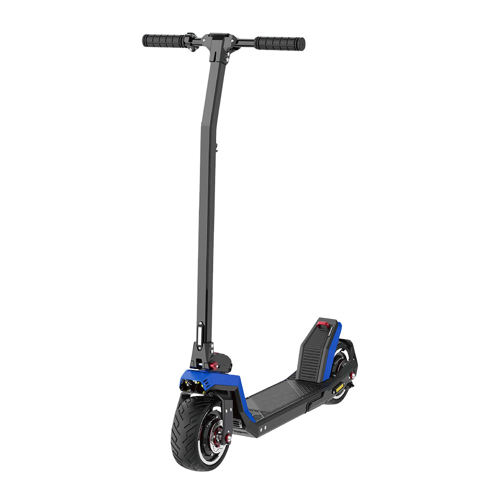 dualtron sonic nano electric scooter blue front side left