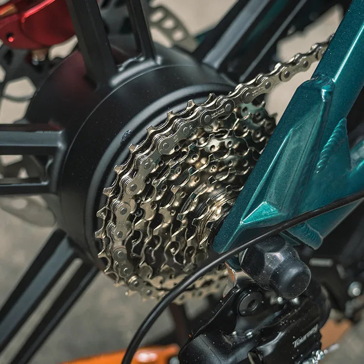 fiido m1 pro electric bike feature shimano 7-speed