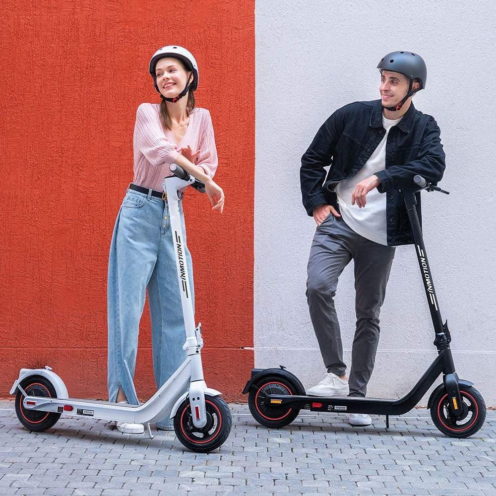 inmotion air pro electric scooter lifestyle red white wall