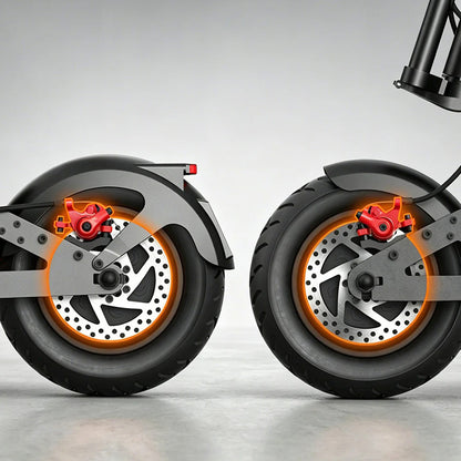 inmotion c10 pro electric scooter feature brakes
