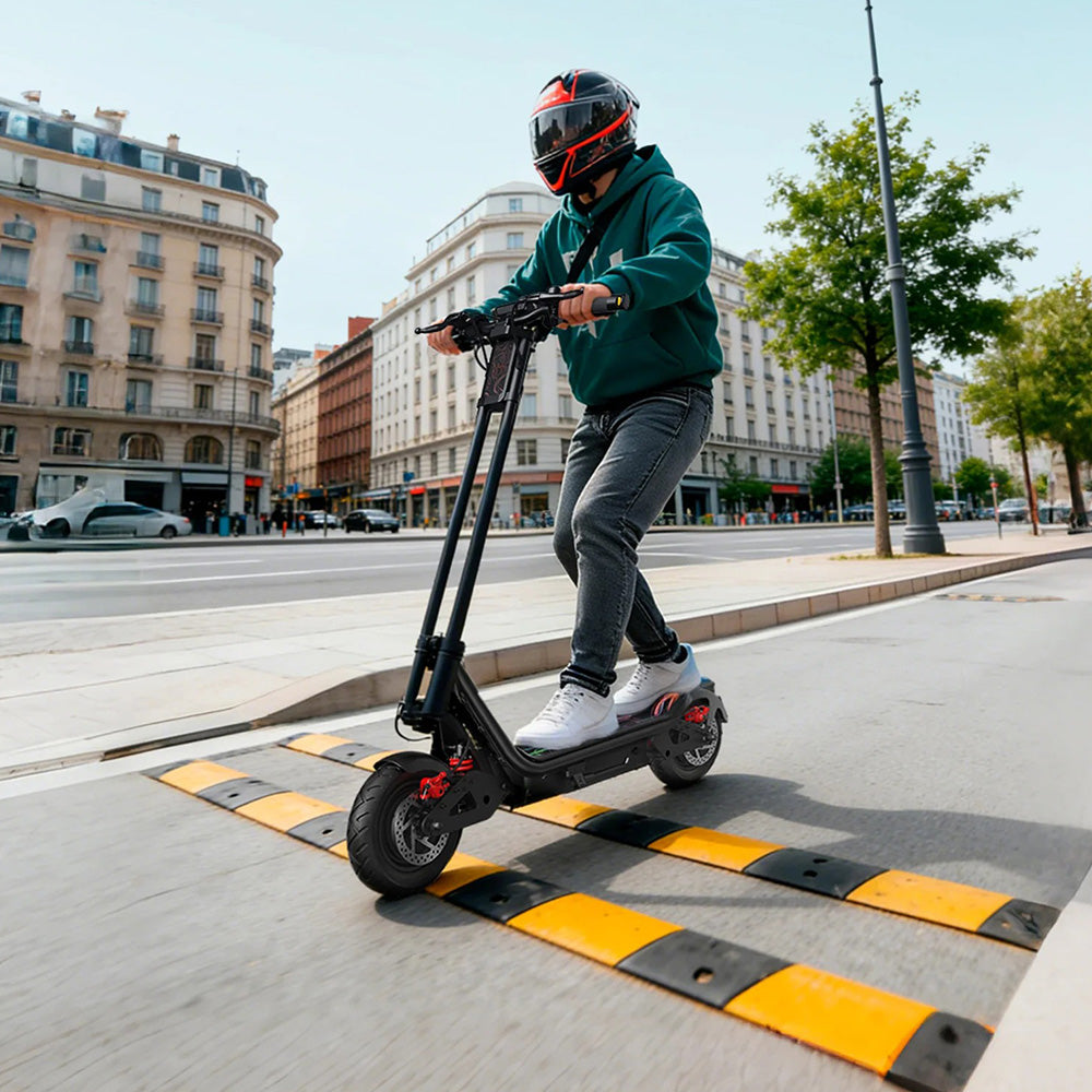 inmotion c10 pro electric scooter lifestyle city bumps
