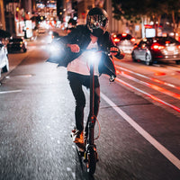 inmotion climber electric scooter lifestyle riding night
