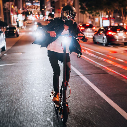 inmotion climber electric scooter lifestyle riding night
