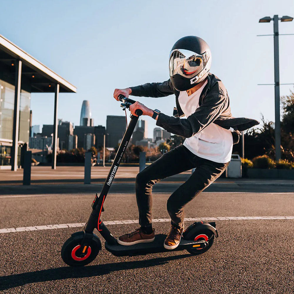 inmotion climber electric scooter lifestyle riding tilt