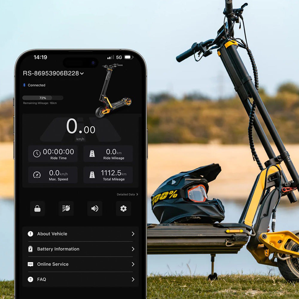 inmotion rs electric scooter feature app