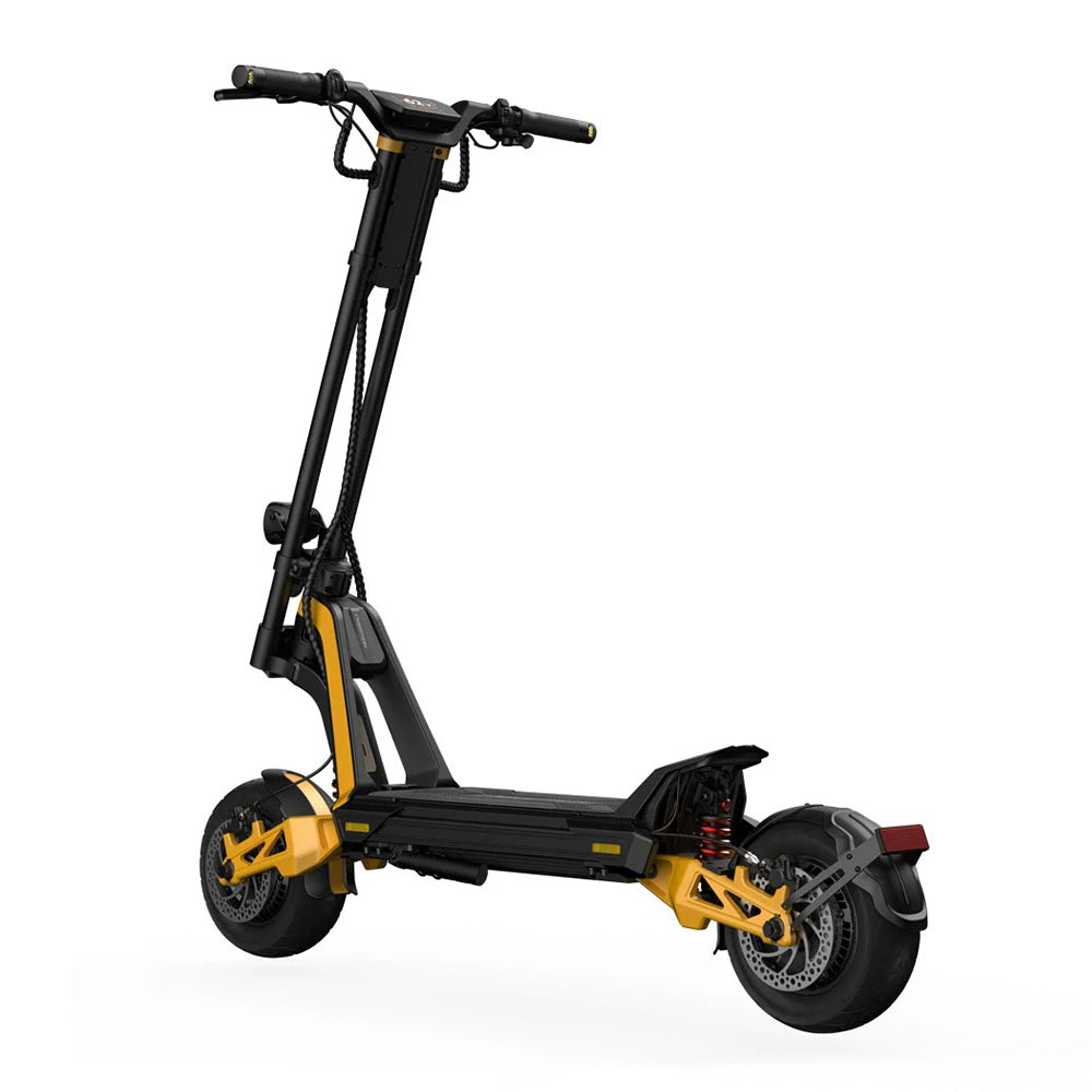 inmotion rs jet electric scooter yellow rear side left