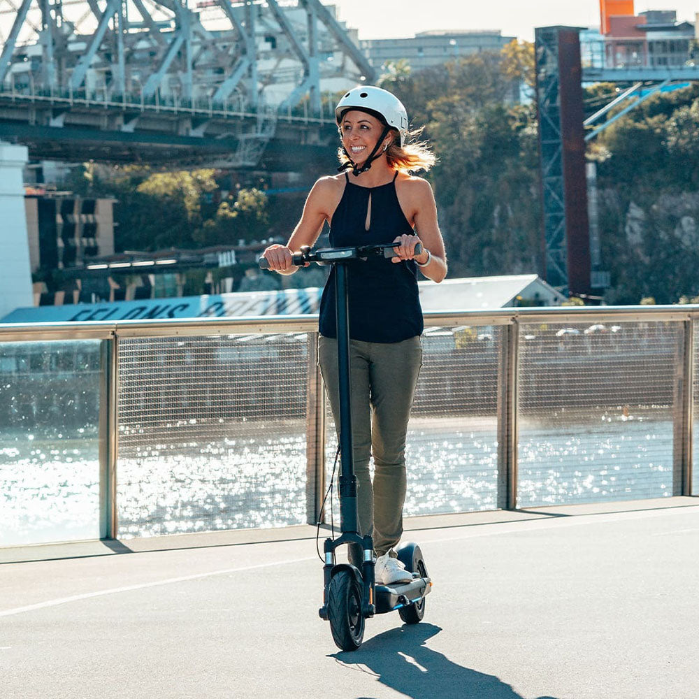 inmotion s1 electric scooter lifestyle riding girl