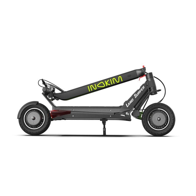 inokim oxo 2023 electric scooter green folded side
