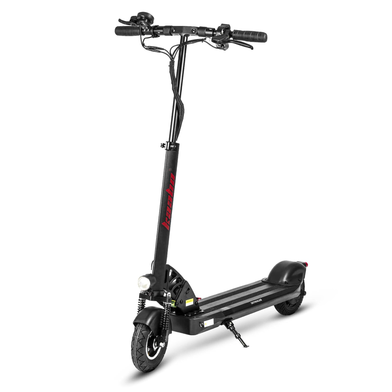 kaabo skywalker 8 electric scooter black front side