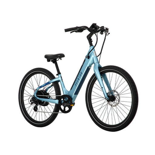 aventon pace 500.3 step through electric bike  blue right