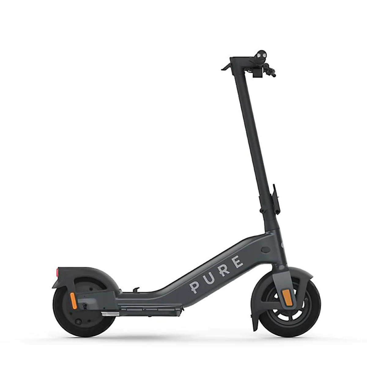 pure advance+ electric scooter mercury grey side