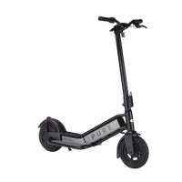 pure escape+ electric scooter black front side