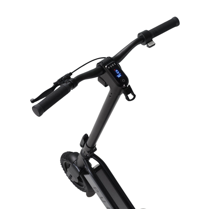 pure escape+ electric scooter black handlebar