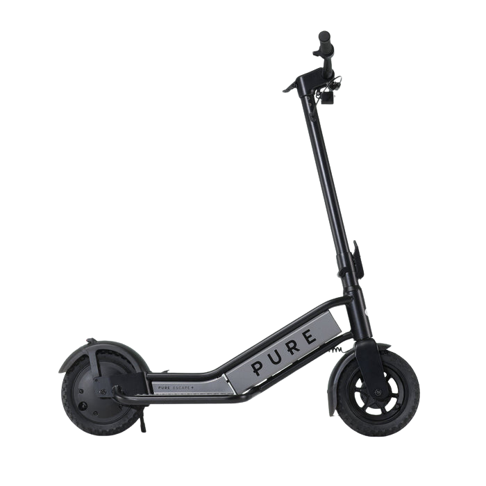 pure escape+ electric scooter black side
