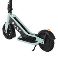 pure escape+ electric scooter green rear side deck