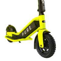 pure escape+ electric scooter yellow front side deck