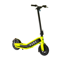 pure escape+ electric scooter yellow front side