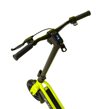 pure escape+ electric scooter yellow handlebar