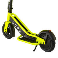 pure escape+ electric scooter yellow rear side deck