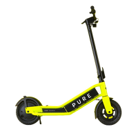 pure escape+ electric scooter yellow side