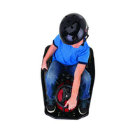 razor crazy cart boy riding top