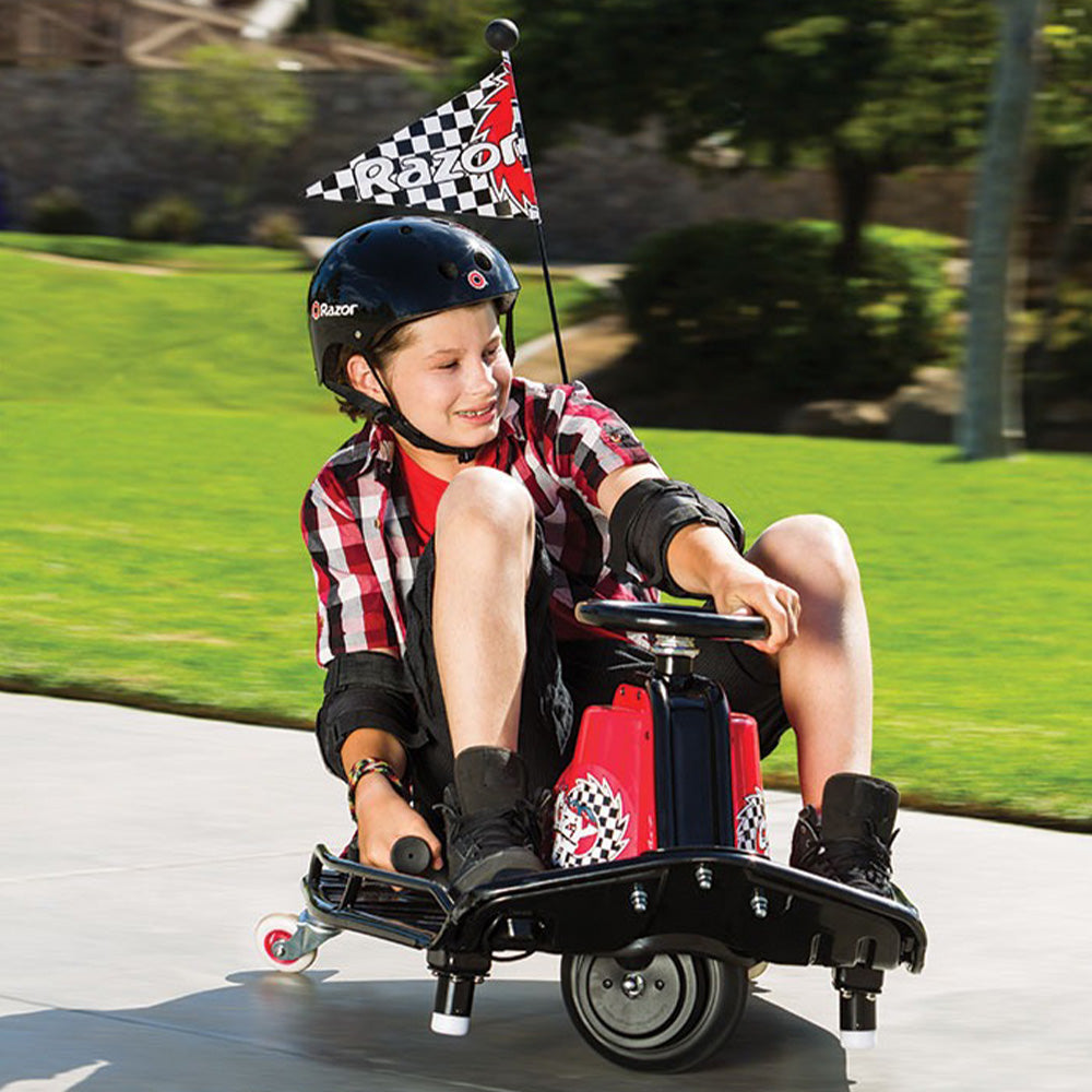 razor crazy cart black lifestyle riding