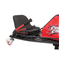 razor crazy cart black rear side seat