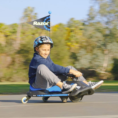 razor crazy cart shift blue lifestyle riding