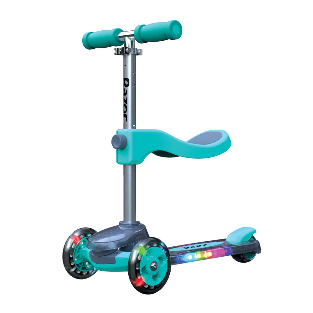 razor rollie dlx teal front side left
