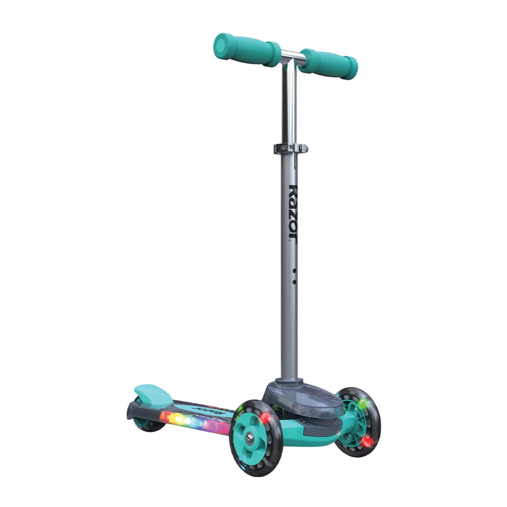 razor rollie dlx teal front side right