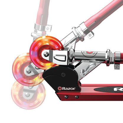 razor s red folding