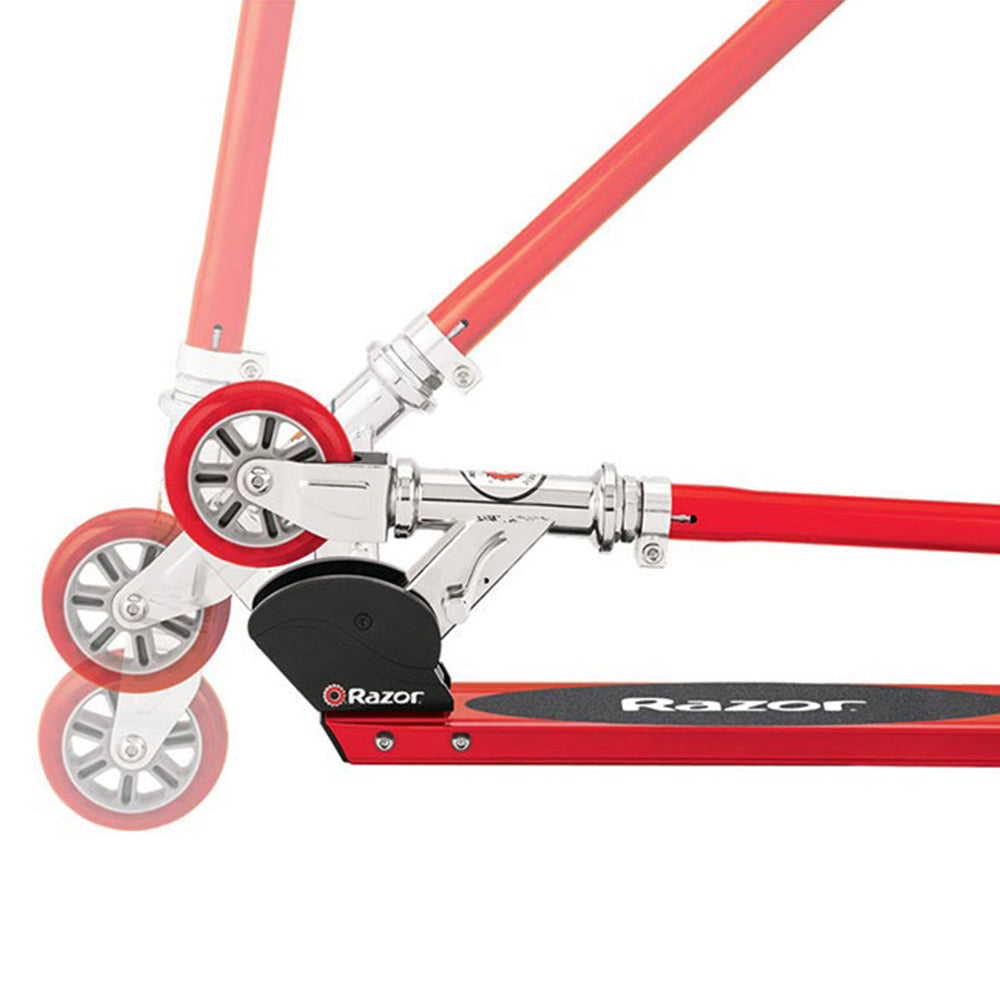 razor s red folding