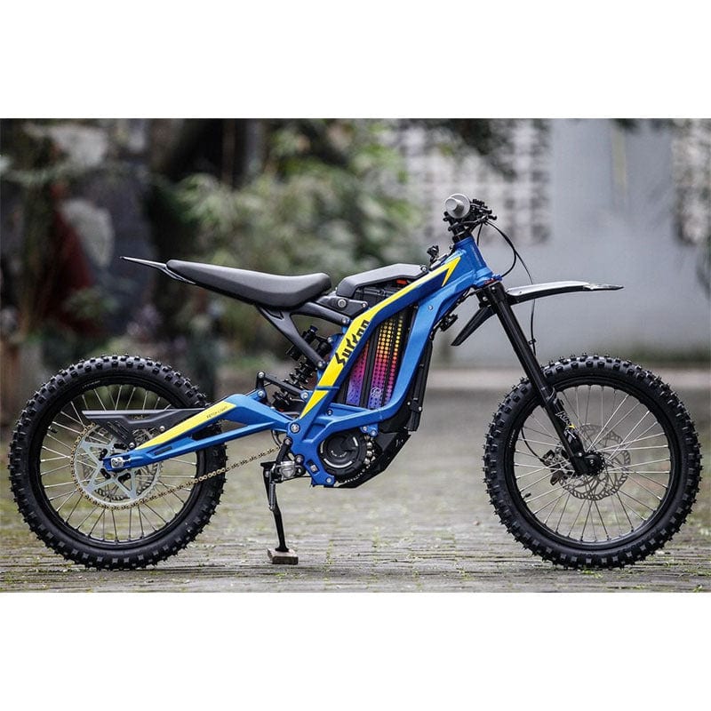 surron light bee s youth bike blue side