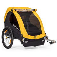 burley bee double kids bike trailer
