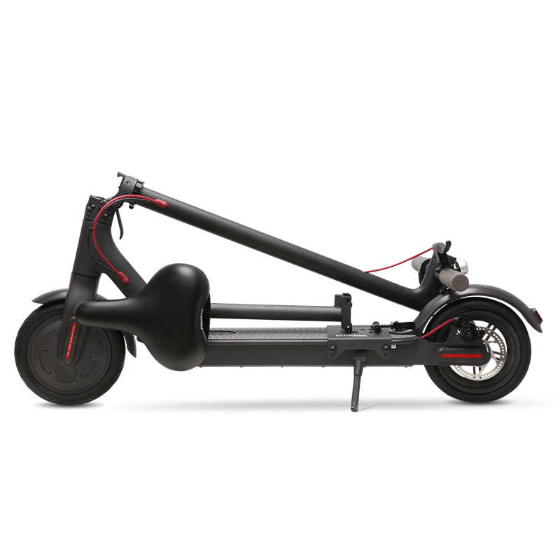 Folded scooter with Xiaomi pro seat attachment