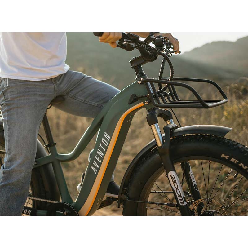 aventon aventure electric bike front rack