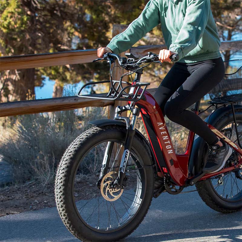 aventon aventure offroad electric bike front rack