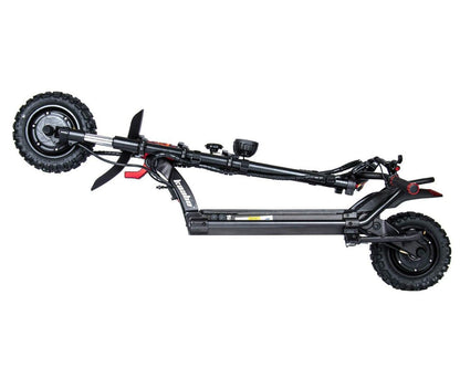 kaabo wolf warrior 11+ electric scooter folded