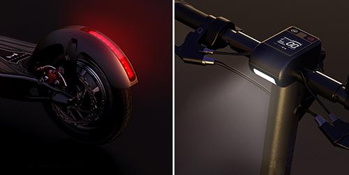mercane jubel electric scooter led lights