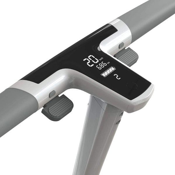 unagi sea salt white electric scooter dashboard